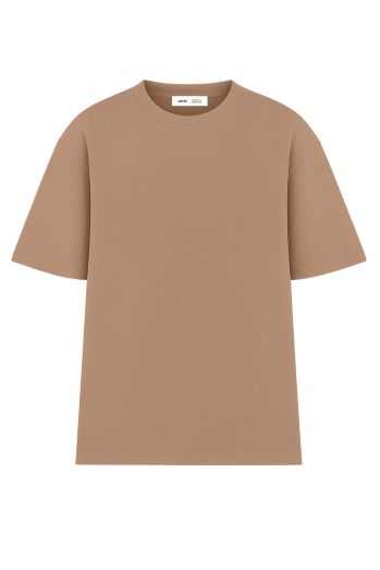 Футболка оверсайз коричнева жіноча RAY OVERSIZE U0104 UNISEX