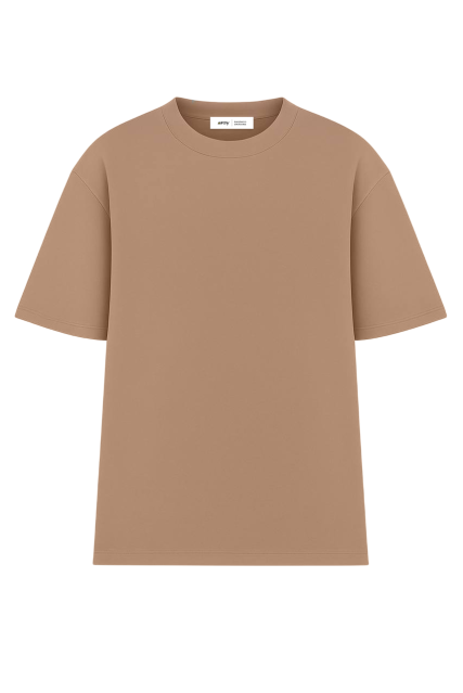 Футболка оверсайз мужская коричневая RAY OVERSIZE U0104 UNISEX