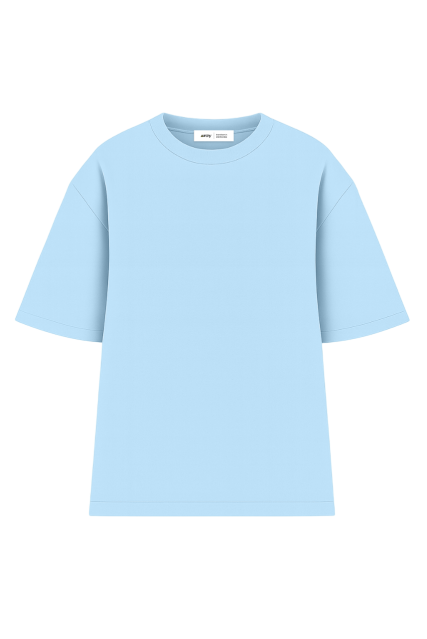 Футболка оверсайз мужская голубая RAY OVERSIZE U0104 UNISEX