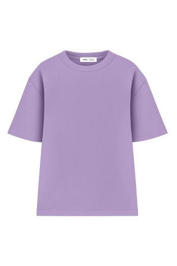 Футболка оверсайз мужская лиловая  RAY OVERSIZE U0104 UNISEX