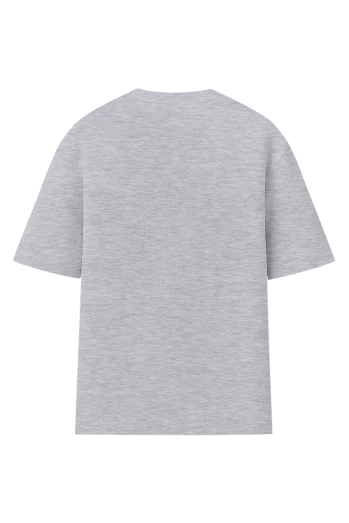 Футболка оверсайз жіноча сірий меланж RAY OVERSIZE U0104 UNISEX