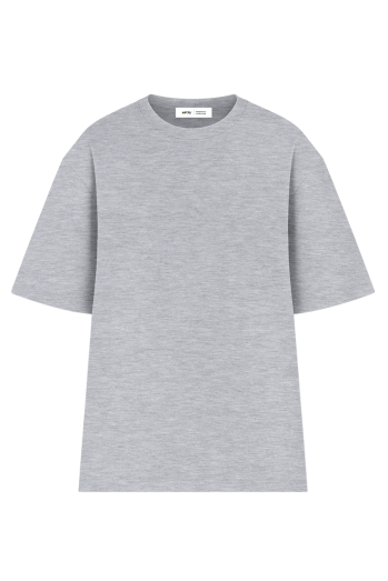 Футболка оверсайз жіноча сірий меланж RAY OVERSIZE U0104 UNISEX