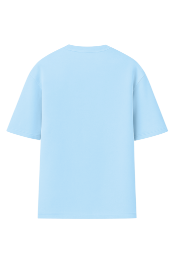 Футболка оверсайз  женская    голубая  RAY OVERSIZE U0104 UNISEX