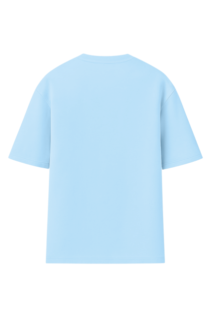 Футболка оверсайз мужская голубая RAY OVERSIZE U0104 UNISEX