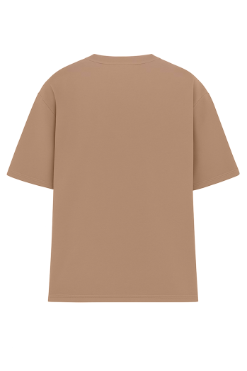 Футболка оверсайз коричнева жіноча RAY OVERSIZE U0104 UNISEX