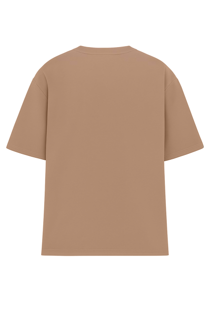 Футболка оверсайз мужская коричневая RAY OVERSIZE U0104 UNISEX