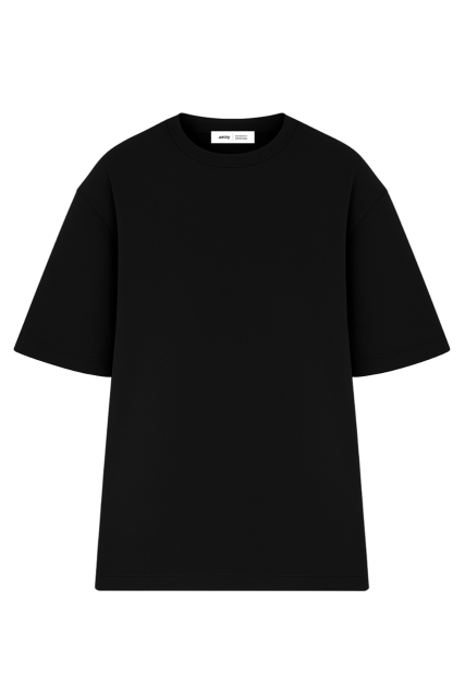 Футболка оверсайз мужская чёрная RAY OVERSIZE U0104 UNISEX