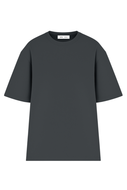 Футболка оверсайз мужская тёмно-серая RAY OVERSIZE U0104 UNISEX