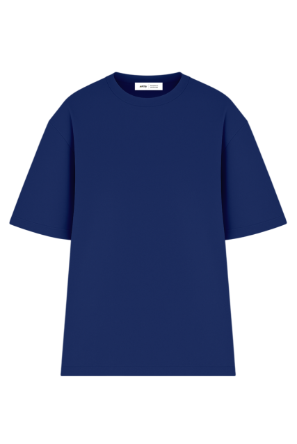 Футболка оверсайз мужская тёмно-синяя RAY OVERSIZE U0104 UNISEX