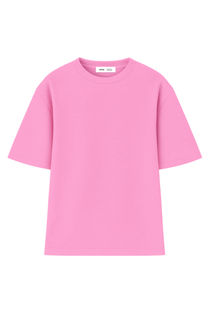 Футболка оверсайз мужская розовая RAY OVERSIZE U0104 UNISEX