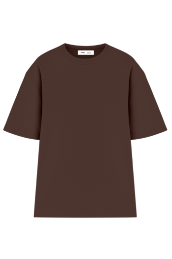 Футболка оверсайз жіноча шоколад RAY OVERSIZE U0104 UNISEX