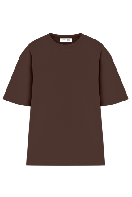 Футболка оверсайз шоколад мужская RAY OVERSIZE U0104 UNISEX