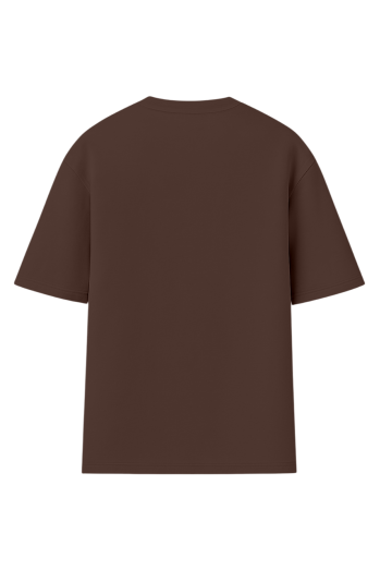 Футболка оверсайз жіноча шоколад RAY OVERSIZE U0104 UNISEX