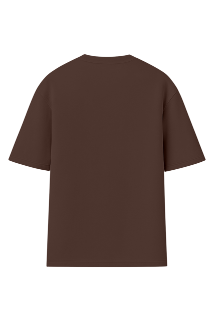 Футболка оверсайз шоколад мужская RAY OVERSIZE U0104 UNISEX