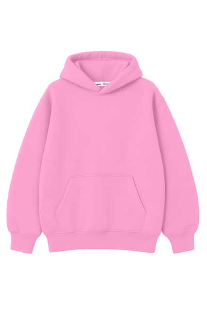 Худи оверсайз женское розовое утеплённое RAY OVERSIZE U0404 UNISEX