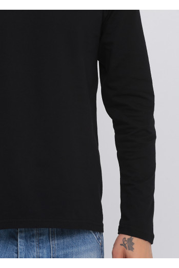 Футболка з довгим рукавом чорна RAY BASIC U0103-Black UNISEX 