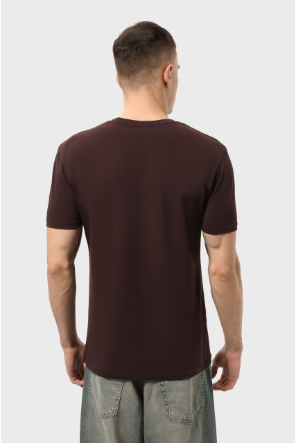 Футболка чоловіча шоколад RAY PREMIUM FIT UNISEX