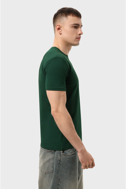 Футболка мужская тёмно- зелёная RAY PREMIUM FIT UNISEX