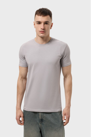 Футболка мужская светло-серая RAY PREMIUM FIT UNISEX