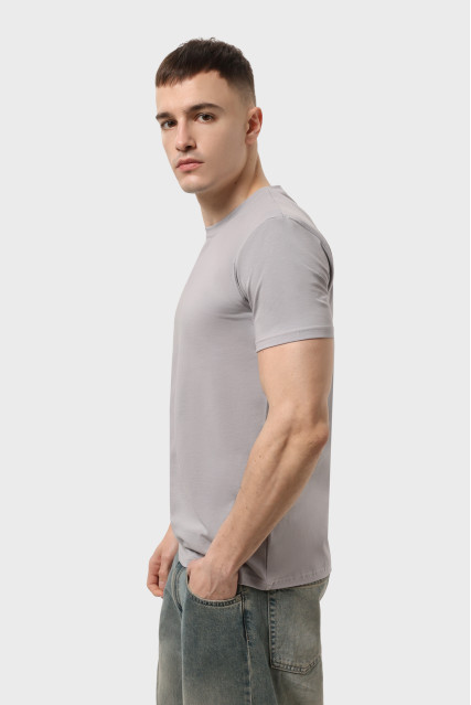 Футболка мужская светло-серая RAY PREMIUM FIT UNISEX