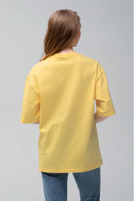 Футболка оверсайз женская лимонна RAY OVERSIZE U0104-Lemon