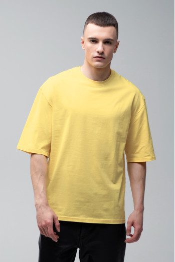 Футболка оверсайз лимонна чоловіча RAY OVERSIZE U0104-Lemon