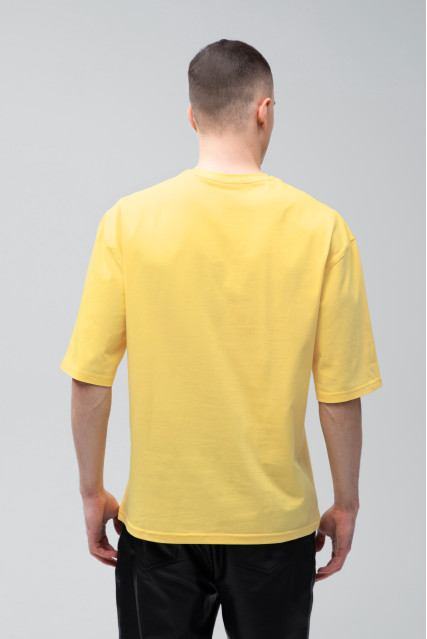 Футболка оверсайз мужская лимонная RAY OVERSIZE U0104-Lemon