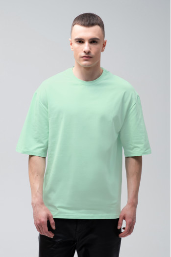 Футболка оверсайз світло-зелена чоловіча RAY OVERSIZE U0104-Light green
