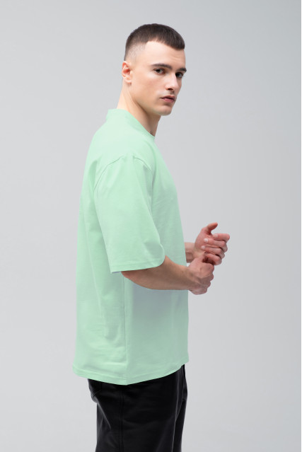 Футболка оверсайз мужская светло-зелёная RAY OVERSIZE U0104-Light green