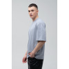 Футболка оверсайз мужская серый меланж RAY OVERSIZE U0104 UNISEX