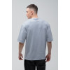 Футболка оверсайз мужская серый меланж RAY OVERSIZE U0104 UNISEX