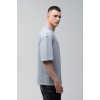 Футболка оверсайз мужская серый меланж RAY OVERSIZE U0104 UNISEX