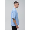 Футболка оверсайз мужская голубая RAY OVERSIZE U0104 UNISEX