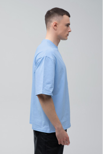 Футболка оверсайз блакитна чоловіча RAY OVERSIZE U0104 UNISEX