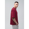 Футболка оверсайз мужская бордовая RAY OVERSIZE U0104 UNISEX