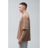 Футболка оверсайз мужская коричневая RAY OVERSIZE U0104 UNISEX