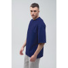 Футболка оверсайз мужская тёмно-синяя RAY OVERSIZE U0104 UNISEX