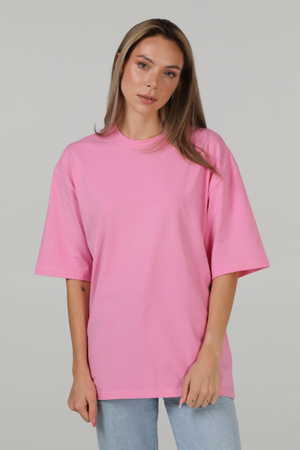 Футболка оверсайз женская розовая RAY OVERSIZE U0104 UNISEX