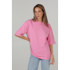 Футболка оверсайз женская розовая RAY OVERSIZE U0104 UNISEX