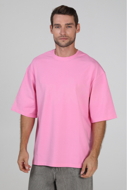 Футболка оверсайз мужская розовая RAY OVERSIZE U0104 UNISEX