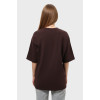 Футболка оверсайз шоколад женская RAY OVERSIZE U0104 UNISEX