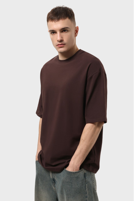 Футболка оверсайз шоколад мужская RAY OVERSIZE U0104 UNISEX