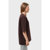 Футболка оверсайз шоколад женская RAY OVERSIZE U0104 UNISEX