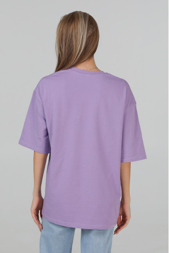 Футболка оверсайз лілова жіноча RAY OVERSIZE U0104 UNISEX