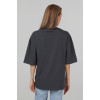 Футболка оверсайз женская тёмно- серая RAY OVERSIZE U0104 UNISEX