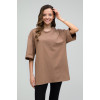Футболка оверсайз женская коричневая RAY OVERSIZE U0104 UNISEX