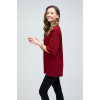 Футболка оверсайз женская бордовая RAY OVERSIZE U0104 UNISEX