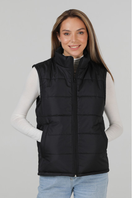 Жилет утепленний жіночий чорний RAY BASIC U0601-Black UNISEX