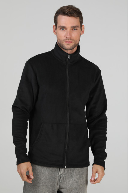 Кофта флісова чоловіча чорна RAY BASIC U0501-Black UNISEX