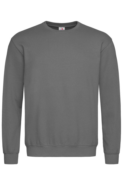 Свитшот мужской тёмно серый утепленный STEDMAN UNISEX SWEATSHIRT
